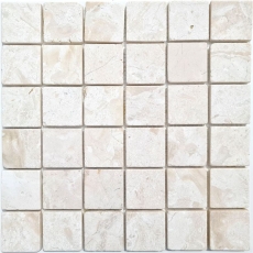 Marmor Mosaik Fliese Mosaik wei creme Kche Duschboden - MOS40-T48W