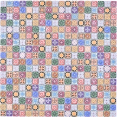 Glasmosaik Mosaikfliese Retro Mosaik Marokkanischer Stil bunt Fliesenspiegel MOS78-RB83_f