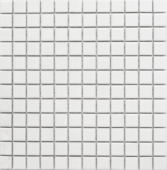 Keramikmosaik Mosaikfliesen Duschrckwand WEISS GLNZEND Badfliese Kchenrckwand MOS18D-0101