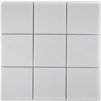 Mosaik Fliese Wand Keramik wei glnzend Fliesenspiegel Kche Badfliese Wandfliese WC - MOS23-0101