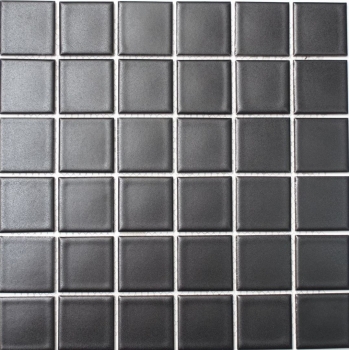 Keramik Mosaik Fliese schwarz matt Fliesenspiegel Kchenrckwand MOS16-0311