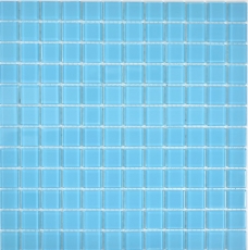 Mosaikfliese Glasmosaik hellblau Schwimmbadmosaik Poolmosaik MOS63-0402