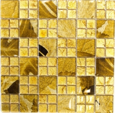 Glasmosaik gold Mosaikfliese Desert Fliesenspiegel Kche Duschwand MOS88-8DSG