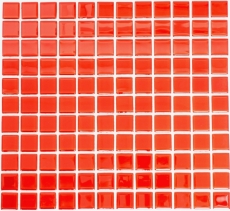 Mosaikfliese Glasmosaik rot BAD WC Kche WAND Mosaikmatte MOS60-0904