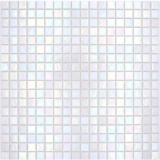 Glasmosaik Mosaikfliesen weiss perlmutt iridium irisierend Wand Duschwand Duschtasse MOS58-0103