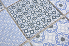 Handmuster Keramik Mosaik blau Mosaikfliese Wand Fliesenspiegel Kche Bad MOS22B-0404_m