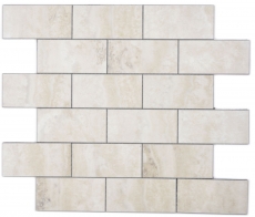 selbstklebende Vinyl Mosaik Steinoptik grau cream Carrara Subway Mosaikfliese Wand Fliesenspiegel Kche Bad MOS200-6LG