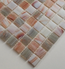 Handmuster Mosaikfliese Glas Goldensilk hellbeige Wandfliesen Badfliese Duschrckwand Fliesenspiegel MOS54-0104_m