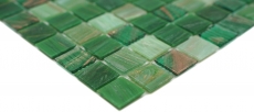 Handmuster Mosaikfliese Glas Goldensilk grn Wandfliesen Badfliese Duschrckwand Fliesenspiegel MOS54-0504_m