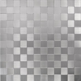 Mosaikfliesen Kchenrckwand selbstklebend Aluminium silber metall MOS200-22M25_f