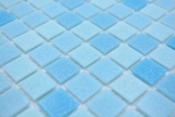 Glasmosaik Mosaikfliesen hellblau Poolmosaik Schwimmbadmosaik MOS210-PA331