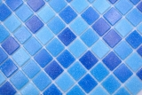 Glasmosaik Mosaikfliesen blau Poolmosaik Schwimmbadmosaik MOS210-PA335
