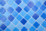 Glasmosaik Mosaikfliesen blau Poolmosaik Schwimmbadmosaik MOS210-PA339