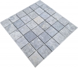 Marmor Mosaik Fliese hellgrau anthrazit Kche Wand Dusche Wand Boden Wandfliese - MOS40-T48LG