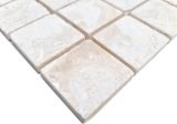 Marmor Mosaik Fliese Mosaik wei creme Kche Duschboden - MOS40-T48W