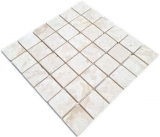 Marmor Mosaik Fliese Mosaik wei creme Kche Duschboden - MOS40-T48W