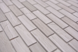 Mosaikfliese Selbstklebende Mosaike Verbund Naturstein weiss wood grau Kche MOS200-4M72