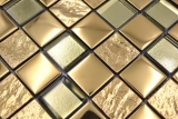 Glasmosaik Mosaikfliese electroplated gold Kchenrckwand Badezimmer MOS88-XCG03