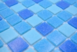 Handmuster Mosaikfliese Glasmosaik Classic Mix Glas mix trkis blau papierverklebt Poolmosaik Schwimmbadmosaik MOS210-PA327_m