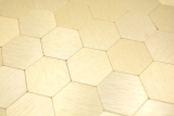 Handmuster Mosaikfliese Selbstklebende Mosaike hexagonal metall gold Kche Wand MOS200-4GHX_m