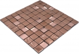 Handmuster Mosaikfliese Glasmosaik Kombi EP bronze Kche Wand Bad MOS88-XCBR1_m