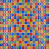 Handmuster Mosaikfliese Glasmosaik Mix bunt rot blau gelb grn Fliesenspiegel Badezimmer MOS88-XC123_m