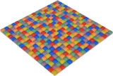 Handmuster Mosaikfliese Glasmosaik Mix bunt rot blau gelb grn Fliesenspiegel Badezimmer MOS88-XC123_m