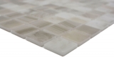 Schwimmbadmosaik Poolmosaik Glasmosaik hellbeige changierend Wand Boden Kche Bad Dusche MOS220-P56251