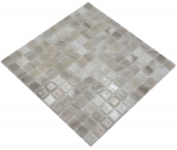 Schwimmbadmosaik Poolmosaik Glasmosaik hellbeige changierend Wand Boden Kche Bad Dusche MOS220-P56251