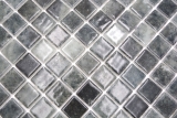 Schwimmbadmosaik Poolmosaik Glasmosaik schwarz anthrazit changierend Wand Boden Kche Bad Dusche MOS220-P56253