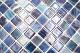 Schwimmbadmosaik Poolmosaik Glasmosaik royalblau changierend glnzend Wand Boden Kche Bad Dusche MOS220-P56254