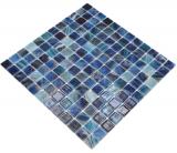 Schwimmbadmosaik Poolmosaik Glasmosaik royalblau changierend glnzend Wand Boden Kche Bad Dusche MOS220-P56254