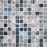 Schwimmbadmosaik Poolmosaik Glasmosaik grau anthrazit changierend Wand Boden Kche Bad Dusche MOS220-P56256