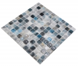 Schwimmbadmosaik Poolmosaik Glasmosaik grau anthrazit changierend Wand Boden Kche Bad Dusche MOS220-P56256