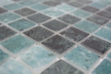 Schwimmbadmosaik Poolmosaik Glasmosaik grn anthrazit changierend Wand Boden Kche Bad Dusche MOS220-P56258