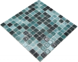 Schwimmbadmosaik Poolmosaik Glasmosaik grn anthrazit changierend Wand Boden Kche Bad Dusche MOS220-P56258