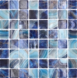 Schwimmbadmosaik Poolmosaik Glasmosaik royalblau changierend glnzend Wand Boden Kche Bad Dusche MOS220-P56384