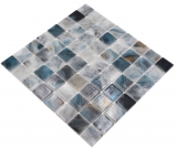 Schwimmbadmosaik Poolmosaik Glasmosaik grau anthrazit changierend Wand Boden Kche Bad Dusche MOS220-P56386