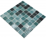 Schwimmbadmosaik Poolmosaik Glasmosaik grn anthrazit changierend Wand Boden Kche Bad Dusche MOS220-P56388