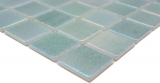 Schwimmbadmosaik Poolmosaik Glasmosaik Pastell grn irisierend mehrfarbig glnzend Wand Boden Kche Bad Dusche MOS220-P55383