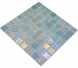 Schwimmbadmosaik Poolmosaik Glasmosaik Pastell grn irisierend mehrfarbig glnzend Wand Boden Kche Bad Dusche MOS220-P55383