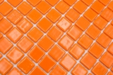 Schwimmbadmosaik Poolmosaik Glasmosaik orange glnzend Wand Boden Kche Bad Dusche MOS220-P25820