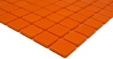 Schwimmbadmosaik Poolmosaik Glasmosaik orange glnzend Wand Boden Kche Bad Dusche MOS220-P25820