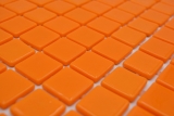 Schwimmbadmosaik Poolmosaik Glasmosaik orange glnzend Wand Boden Kche Bad Dusche MOS220-P25820