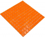 Schwimmbadmosaik Poolmosaik Glasmosaik orange glnzend Wand Boden Kche Bad Dusche MOS220-P25820