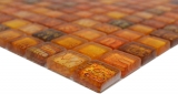 Handmuster Glasmosaik Mosaikfliese orange glnzend Snake Wand Kche Bad Dusche MOS68-WL44_m