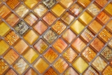 Handmuster Glasmosaik Mosaikfliese orange glnzend Snake Wand Kche Bad Dusche MOS68-WL44_m