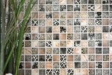 Handmuster Glasmosaik Mosaikfliese braun glnzend Leopard Wand Kche Bad Dusche MOS68-WL64_m