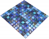 Handmuster Glasmosaik Mosaikfliese blau glnzend Bird Wand Kche Bad Dusche MOS68-WL74_m