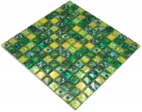 Handmuster Glasmosaik Mosaikfliese grn glnzend Pfau Wand Kche Bad Dusche MOS68-WL84_m